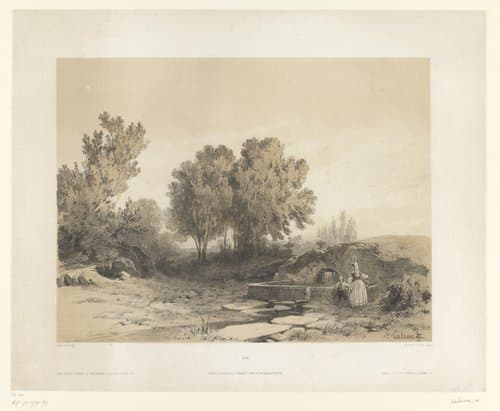 Landschap met wasplaats by Alexandre Calame
