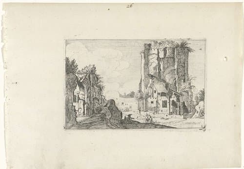 Twee ruïnes by anonymous