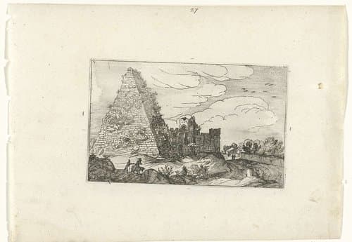 Piramide van Gaius Cestius by anonymous