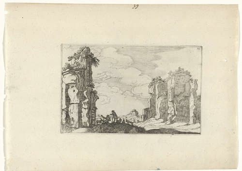 Romeinse ruïnes en kustlandschappen (serie 2) by anonymous
