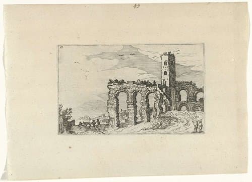Romeinse ruïnes en kustlandschappen (serie 2) by anonymous