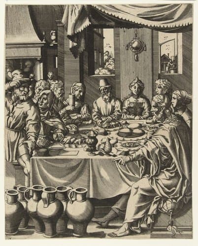 Bruiloft in Kana by Hans Liefrinck (I)