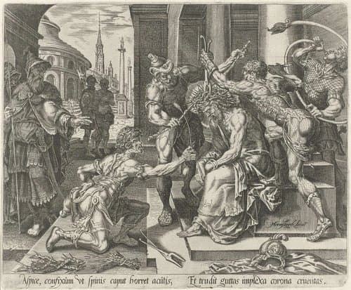 Zeven bloedingen van Christus by Harmen Jansz Muller
