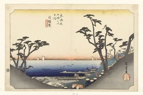 Shirasuka, shiomisaka no zu by Hiroshige (I) , Utagawa