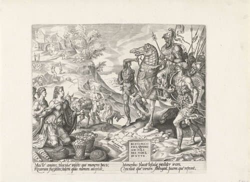 David en Abigaïl by Harmen Jansz Muller