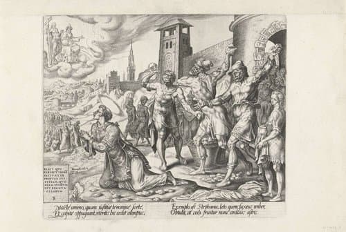 Steniging van Stefanus by Harmen Jansz Muller