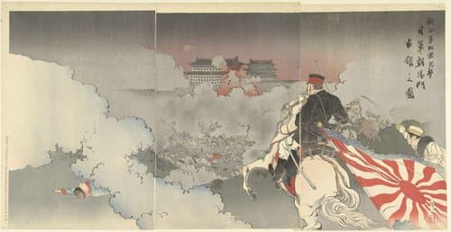 Rengogun Pekin hogebi nichi gun Ehoyomon senryo no zu