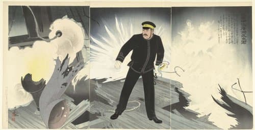 Kaigun chusa Hirose Takeo kun by Kobayashi Kiyochika