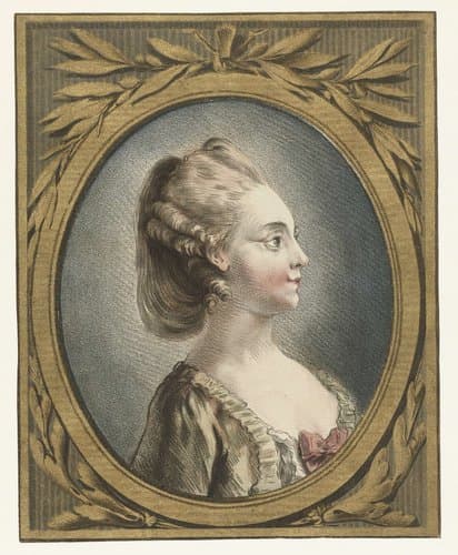 Portret van een jonge vrouw by Louis Marin Bonnet