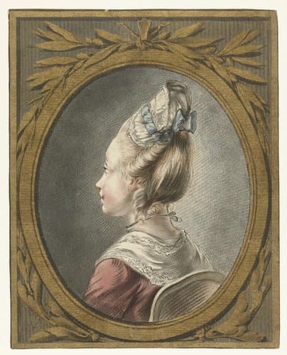 Portret van een jonge vrouw by Louis Marin Bonnet
