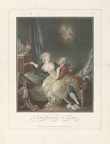 De gebroken waaier by Charles Melchior Descourtis