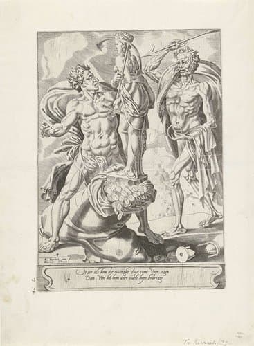 In het stervensuur baat geen rijkdom by Dirck Volckertsz. Coornhert