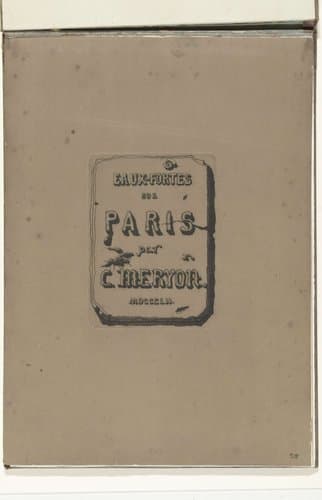 Eaux-Fortes sur Paris by Charles Meryon