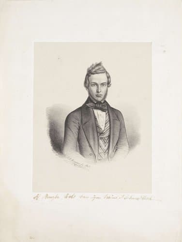 Portret van Hendrik Boursse Wils by Johann Peter Berghaus