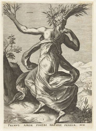 Godinnen en nimfen by Cornelis Cort