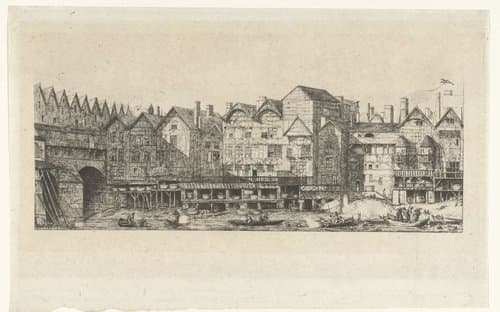 Deel van Parijs eind zeventiende eeuw by Charles Meryon