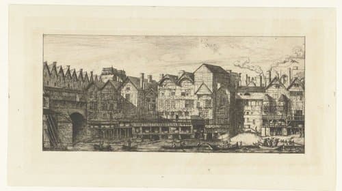 Partie de la cité vers la Fin du XVIIe siècle by Charles Meryon