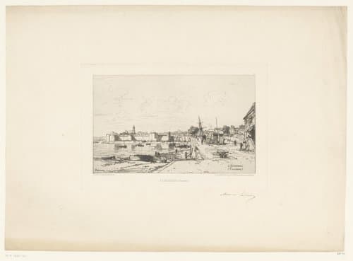 À Concarneau (Finistère) by Maxime François Antoine Lalanne