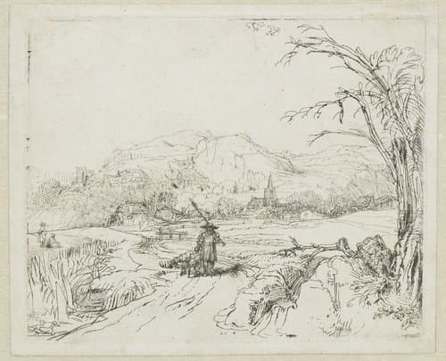 Het jagertje by Rembrandt van Rijn