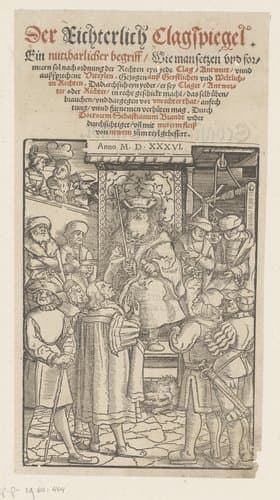 Rechter hoort de pleidooien aan by anonymous; anonymous