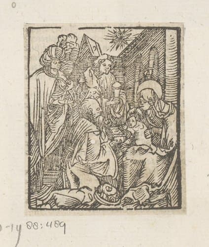 Aanbidding der koningen by anonymous; anonymous