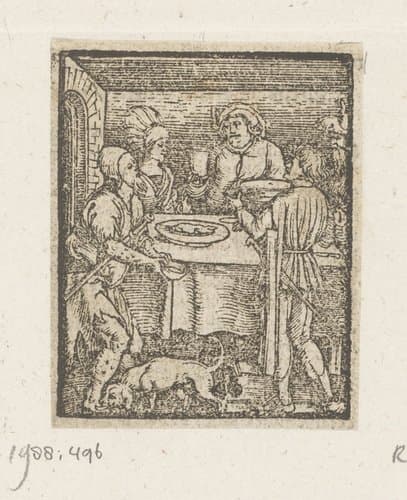 Rijke man en Lazarus by anonymous; anonymous
