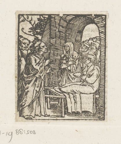Opwekking van de zoon van de weduwe van Nain by anonymous; anonymous