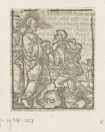 Christus en de rijke jongeling by anonymous; anonymous
