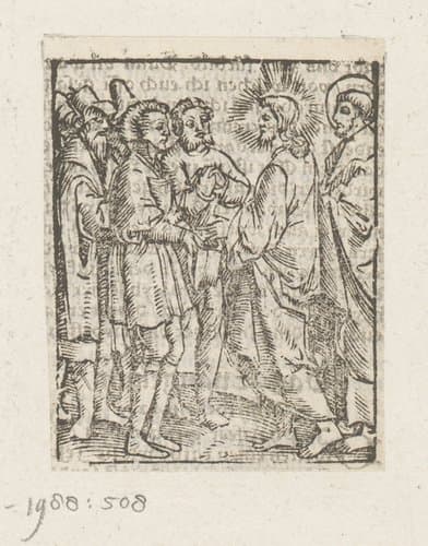 Christus spekend met de Joden by anonymous; anonymous