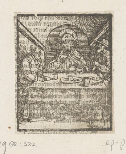 Maaltijd te Emmaüs by anonymous; anonymous