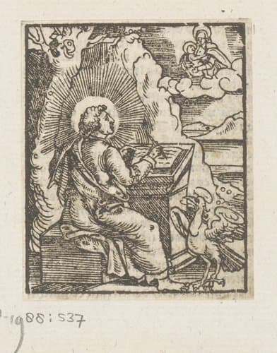 Johannes de Evangelist op Patmos by anonymous; anonymous