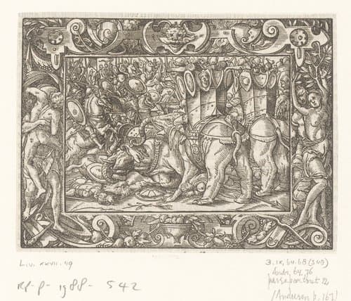 Romeinen verslaan Hasdrubal by anonymous