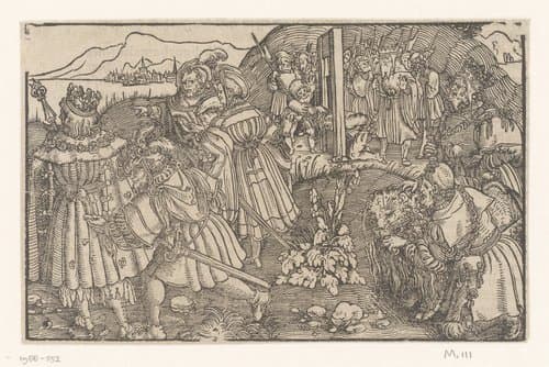 Koning wordt bestolen by anonymous; Hans Weiditz (II)