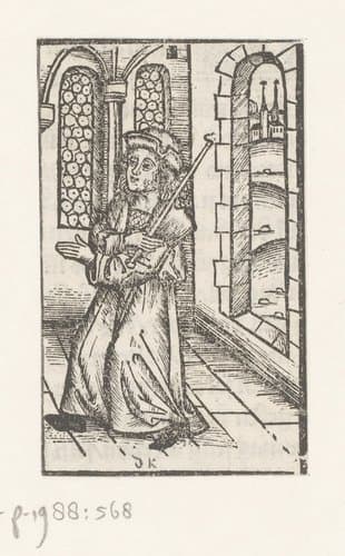 Man met een scepter by anonymous