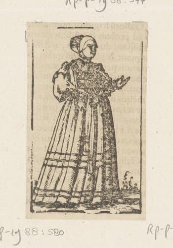 Staande vrouw by anonymous; anonymous