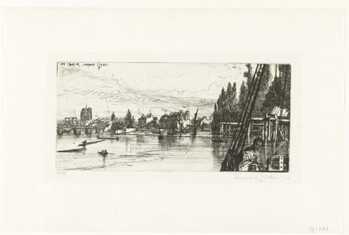 Chelsea aan de Theems by Francis Seymour-Haden (Sir)