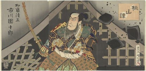 Ichikawa Danjuro als Kato Kiyomasa by Toyohara Kunichika