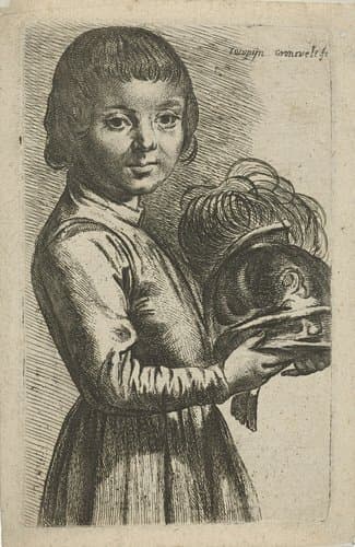 Jongen met helm by Johannes Gronsveld