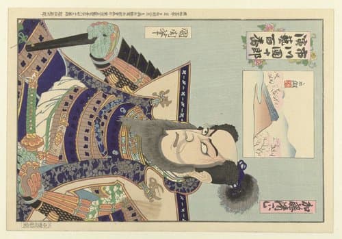 Ichikawa Danjuro IX als Kato Kiyomasa by Toyohara Kunichika