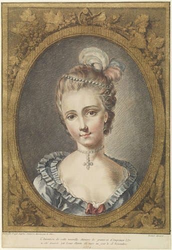 Buste van een jonge vrouw met parelketting by Louis Marin Bonnet