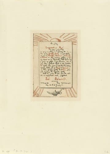 Pamflet met Loi Solaire by Charles Meryon