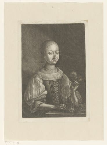 Meisje met een roos by Martin Dichtl