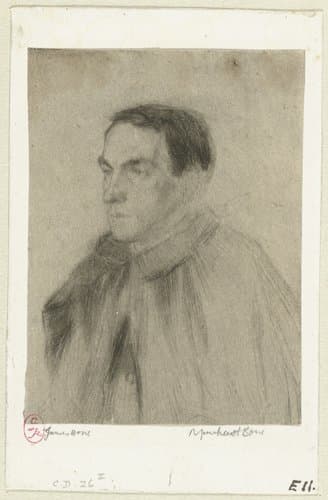 Portret van James Bone by Muirhead Bone
