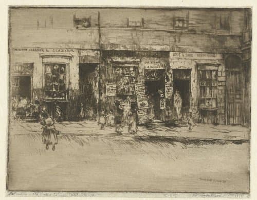 Winkels in Glasgow by Muirhead Bone