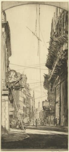 Study for Liberty's Clock by Muirhead Bone