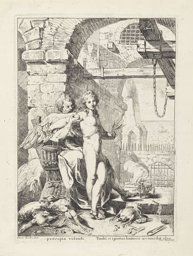 Icarus krijgt van Daedalus zijn vleugels aangezet by Giovanni David