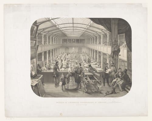 Intérieur de l'imprimerie lithographique de Lemercier, Rue de Seine, 55, a Paris
