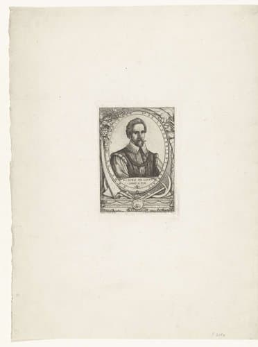 Portret van Franse kolonist René de Laudonniere Sablais by Charles Meryon