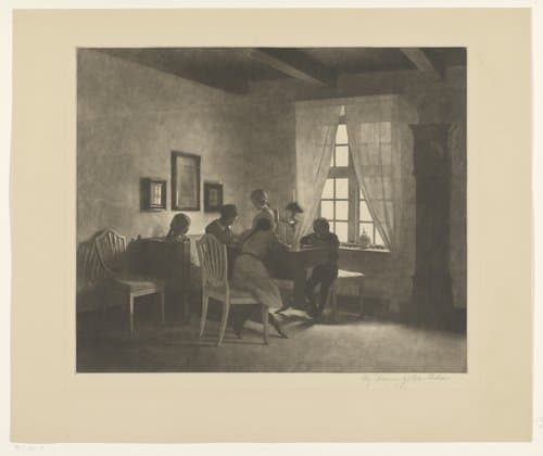 A Rainy Day by Peter Vilhelm Ilsted