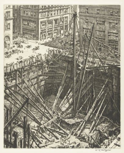 Manhattan Excavation by Muirhead Bone